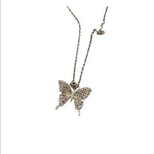 Silver Butterfly Necklace Chain